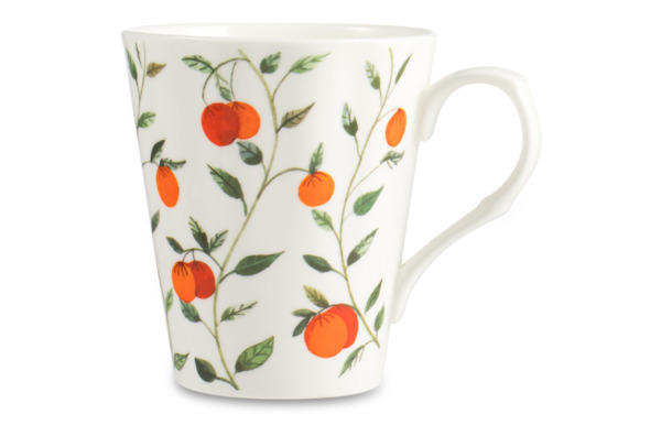 Кружка Just Mugs Heritage Фруктовый сад Апельсины 370 мл, фарфор костяной