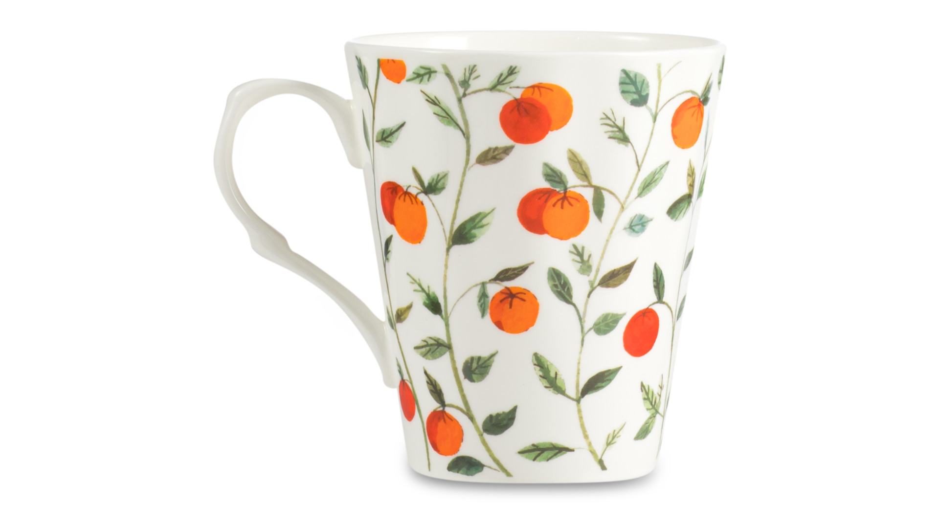 Кружка Just Mugs Heritage Фруктовый сад Апельсины 370 мл, фарфор костяной