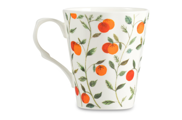 Кружка Just Mugs Heritage Фруктовый сад Апельсины 370 мл, фарфор костяной