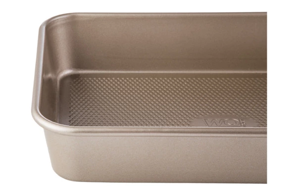 Форма для запекания прямоугольная WO HOME Gold Baking 34,2х24х6 см, сталь углеродистая, золотистая