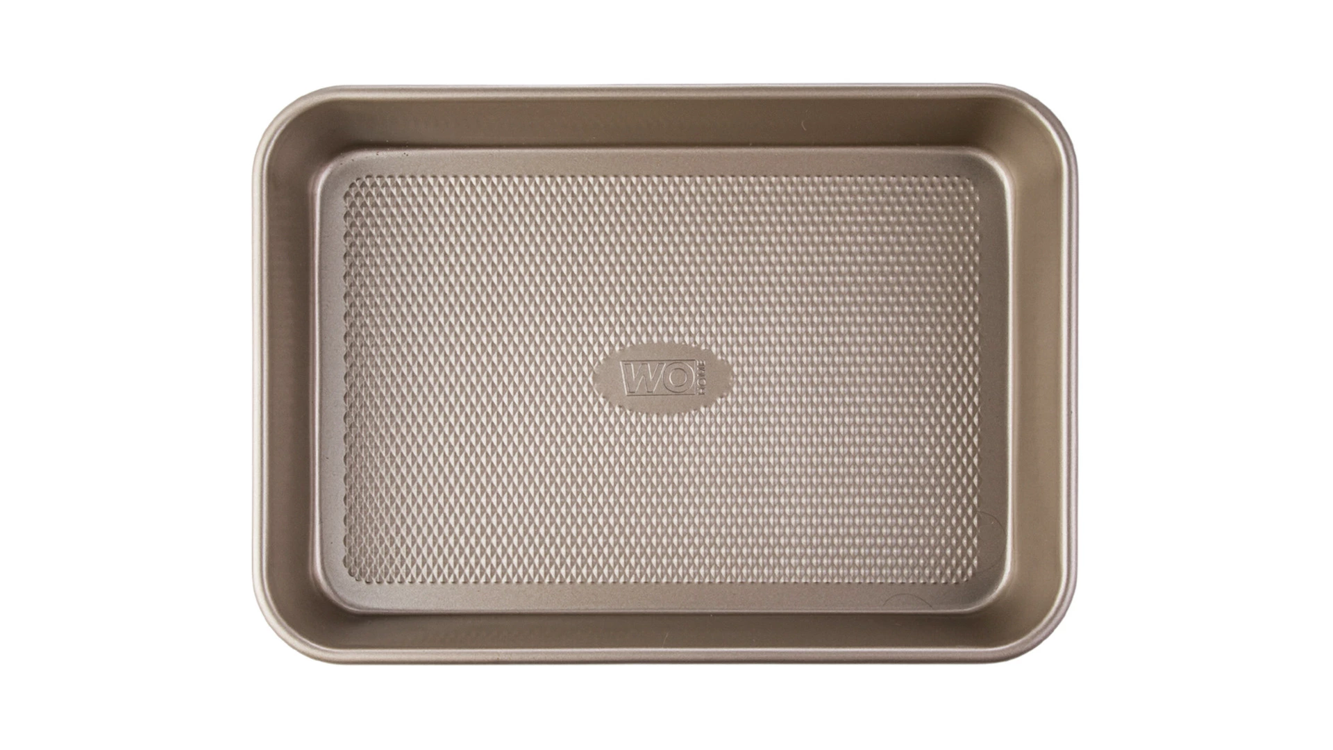 Форма для запекания прямоугольная WO HOME Gold Baking 34,2х24х6 см, сталь углеродистая, золотистая