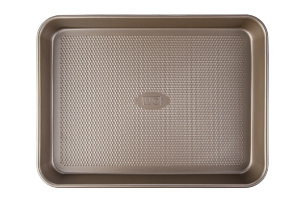 Форма для запекания прямоугольная WO HOME Gold Baking 39х29х4,7 см, сталь углеродистая, золотистая