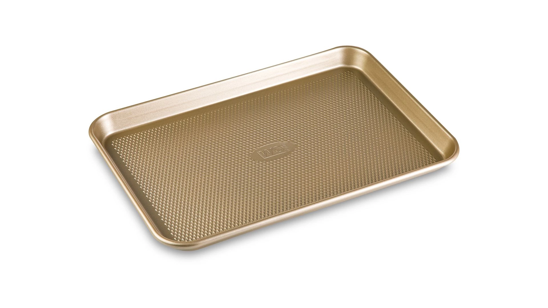 Форма для запекания прямоугольная WO HOME Gold Baking 38,7х26х2,6 см, сталь углеродистая, золотистая