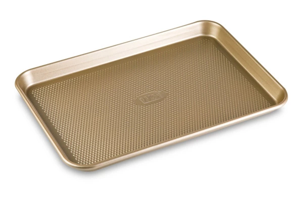 Форма для запекания прямоугольная WO HOME Gold Baking 38,7х26х2,6 см, сталь углеродистая, золотистая