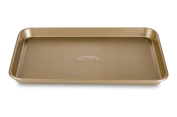 Форма для запекания прямоугольная WO HOME Gold Baking 38,7х26х2,6 см, сталь углеродистая, золотистая