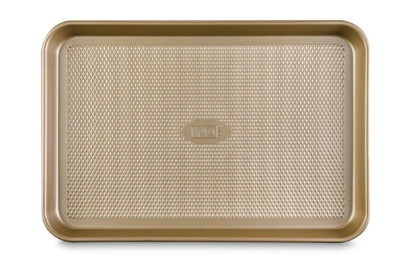 Форма для запекания прямоугольная WO HOME Gold Baking 38,7х26х2,6 см, сталь углеродистая, золотистая