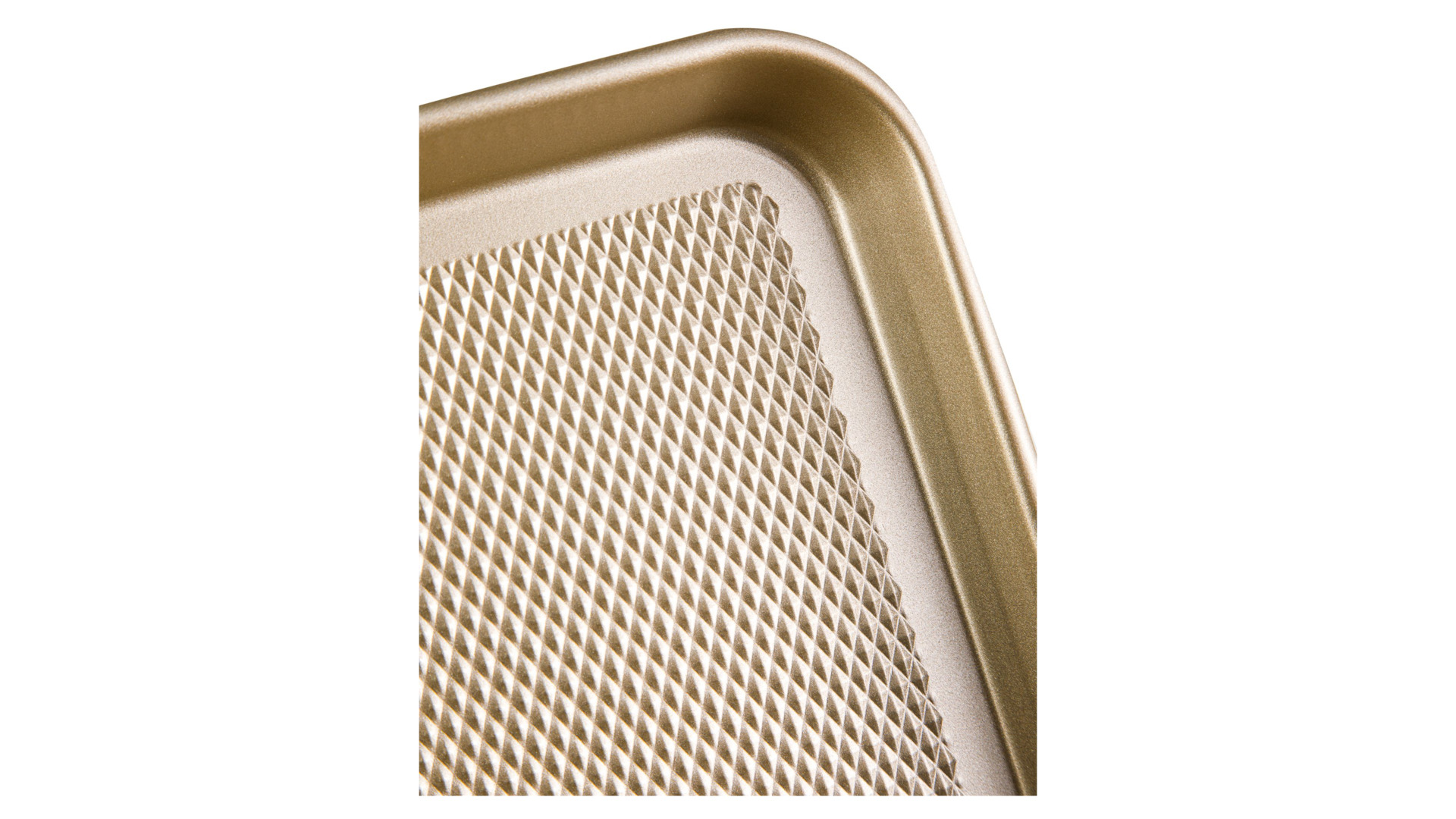 Форма для запекания прямоугольная WO HOME Gold Baking 38,7х26х2,6 см, сталь углеродистая, золотистая