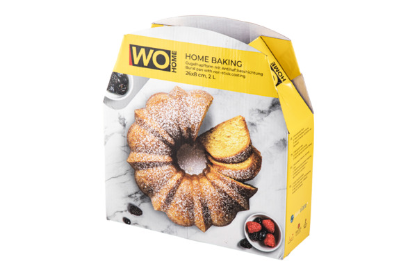 Форма для выпечки бандт WO HOME Home Baking 26x9 см, сталь углеродистая, серая