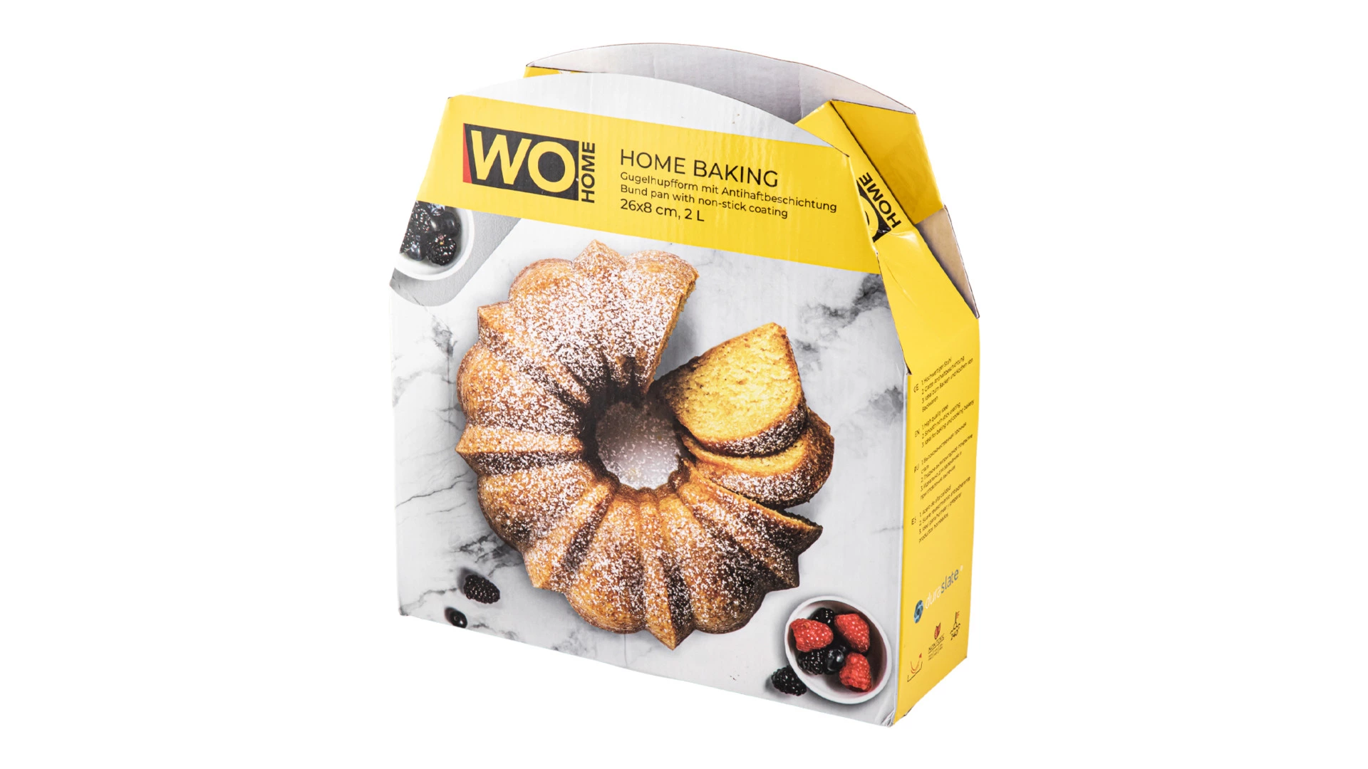 Форма для выпечки бандт WO HOME Home Baking 26x9 см, сталь углеродистая, серая