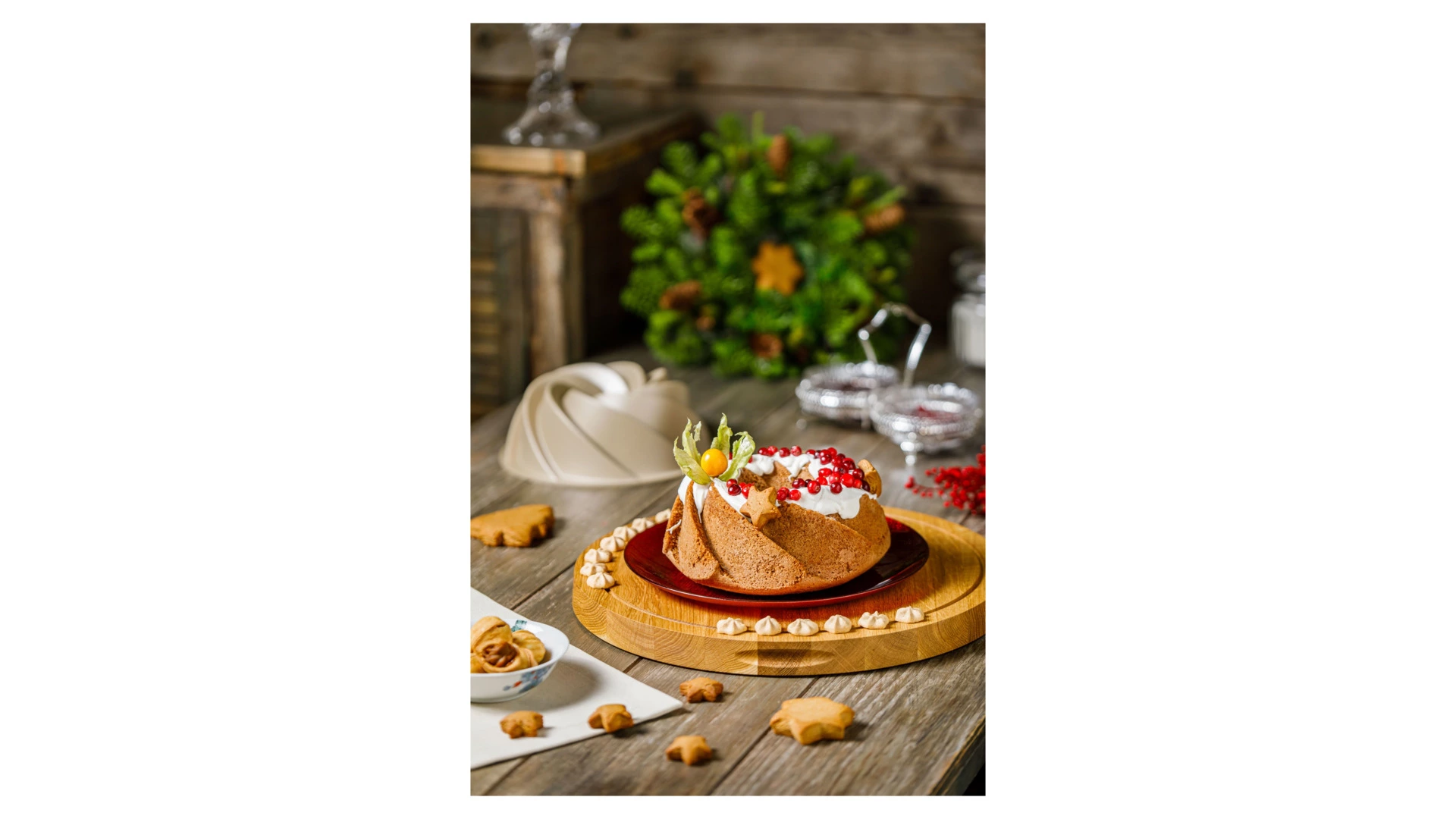 Форма для выпечки круглая WO HOME 3D Magic Baking 24х9 см, 1,5 л, алюминий, антипригарное покрытие