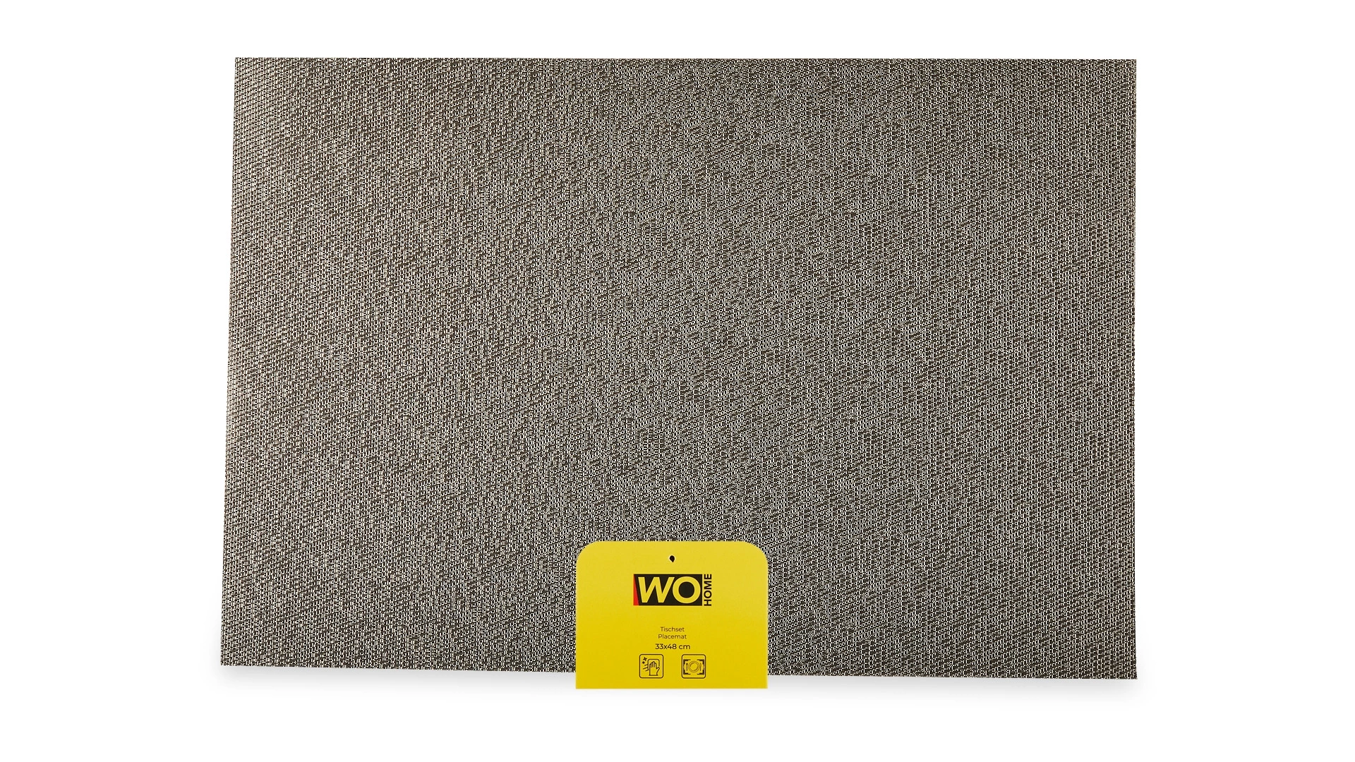 Салфетка подстановочная прямоугольная WO HOME SHIMMER 33х48 см, двусторонняя, серебристая