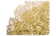 Салфетка подстановочная круглая Decor de table Rose 38 см, ПВХ, золотистая