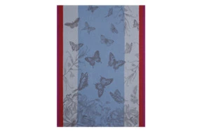 Полотенце для посуды Le Jacquard Francais Jardin Des Papillons 60х80 см, хлопок, синее