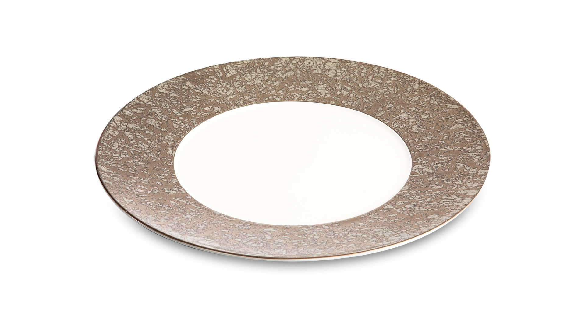 Тарелка подстановочная Narumi Платина 30 см, фарфор костяной