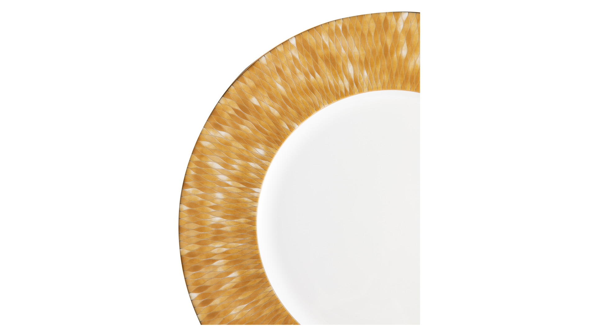 Тарелка подстановочная Narumi Золотая мозаика 30 см, фарфор костяной