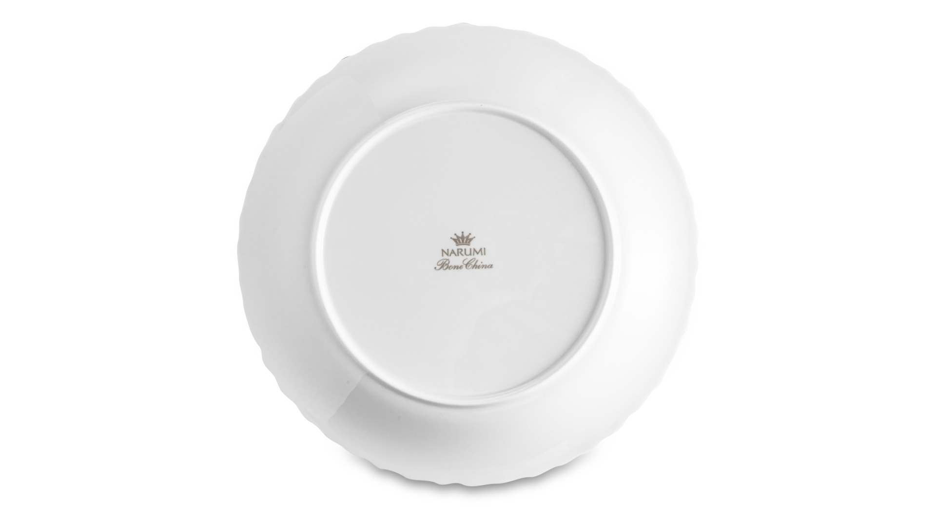 Тарелка обеденная Narumi Белый шелк 27 см, фарфор костяной