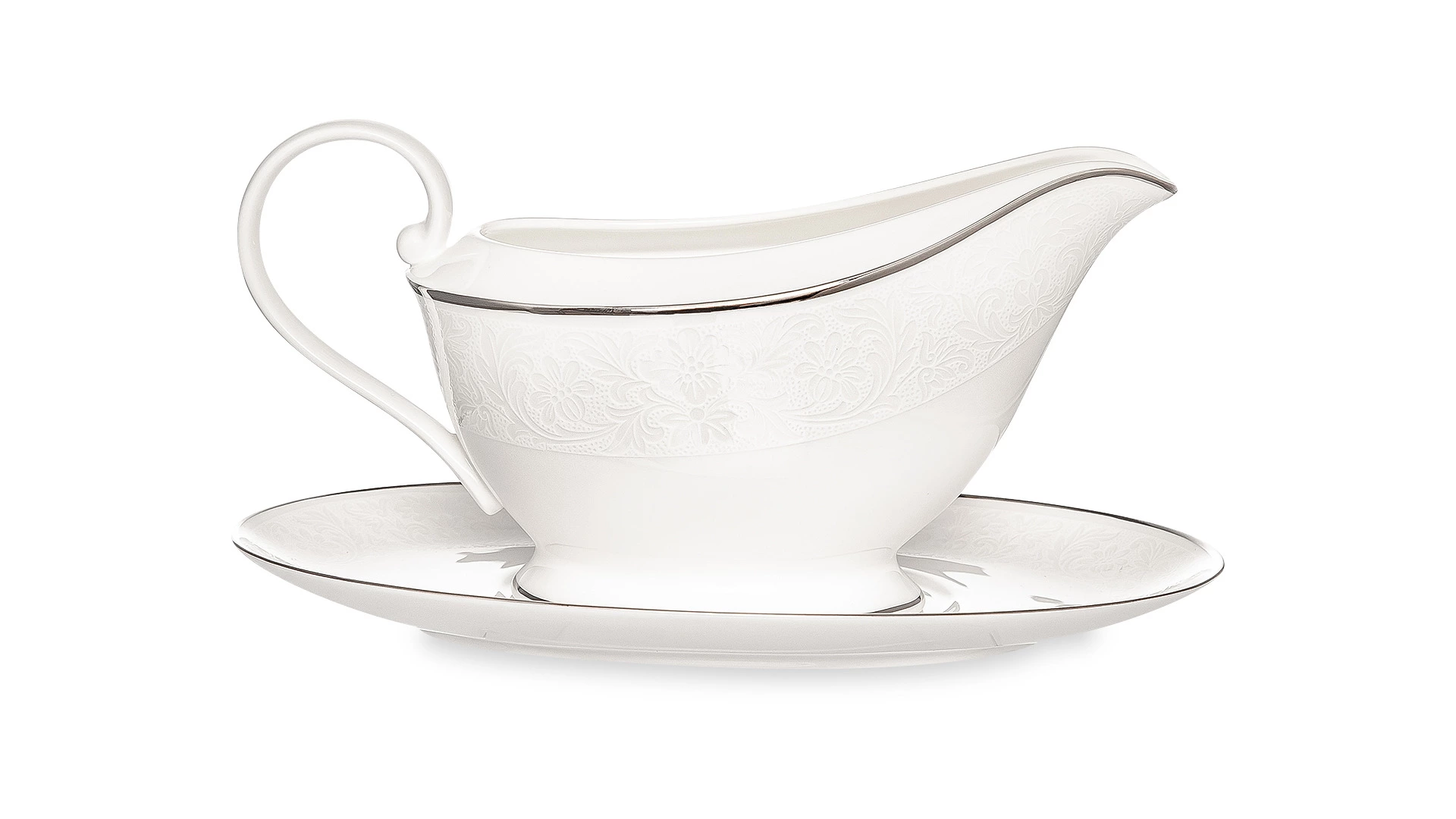 Соусник на подставке Narumi Рошель 560 мл, фарфор костяной