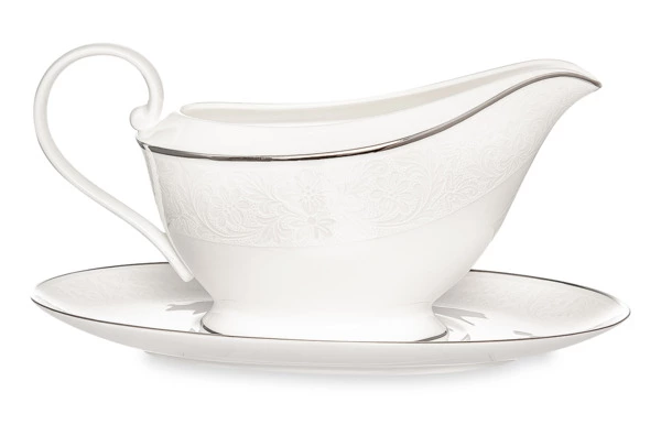 Соусник на подставке Narumi Рошель 560 мл, фарфор костяной