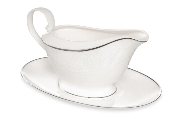 Соусник на подставке Narumi Рошель 560 мл, фарфор костяной