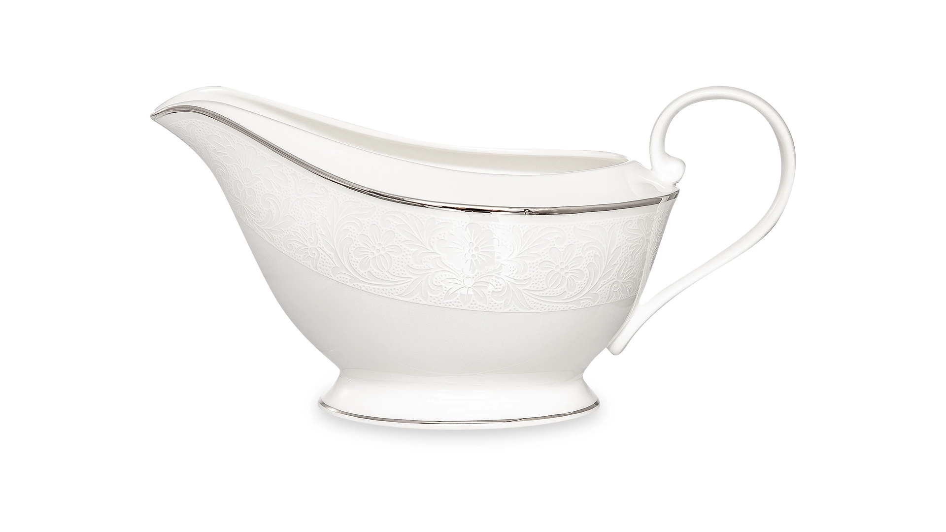 Соусник на подставке Narumi Рошель 560 мл, фарфор костяной