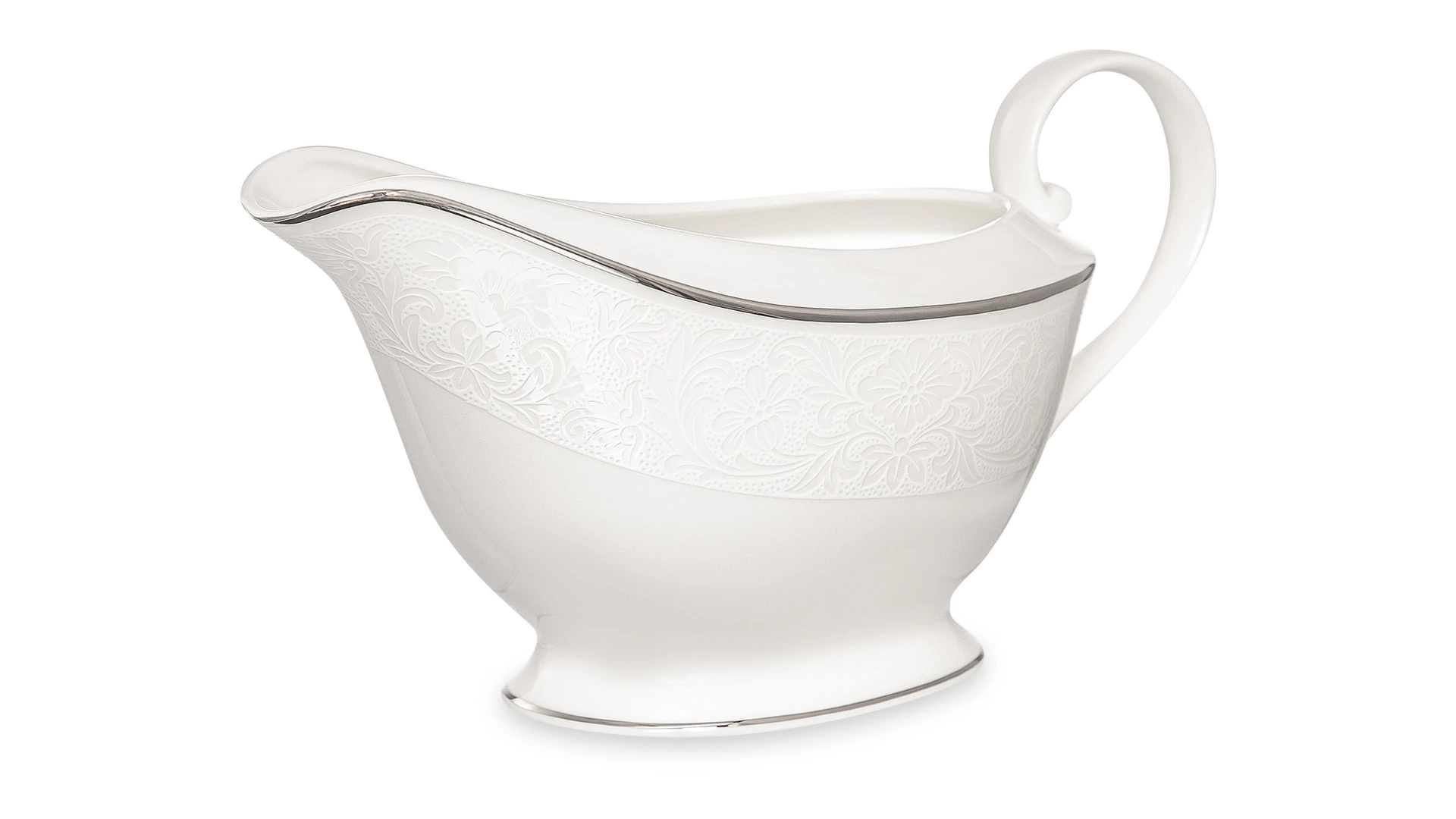 Соусник на подставке Narumi Рошель 560 мл, фарфор костяной