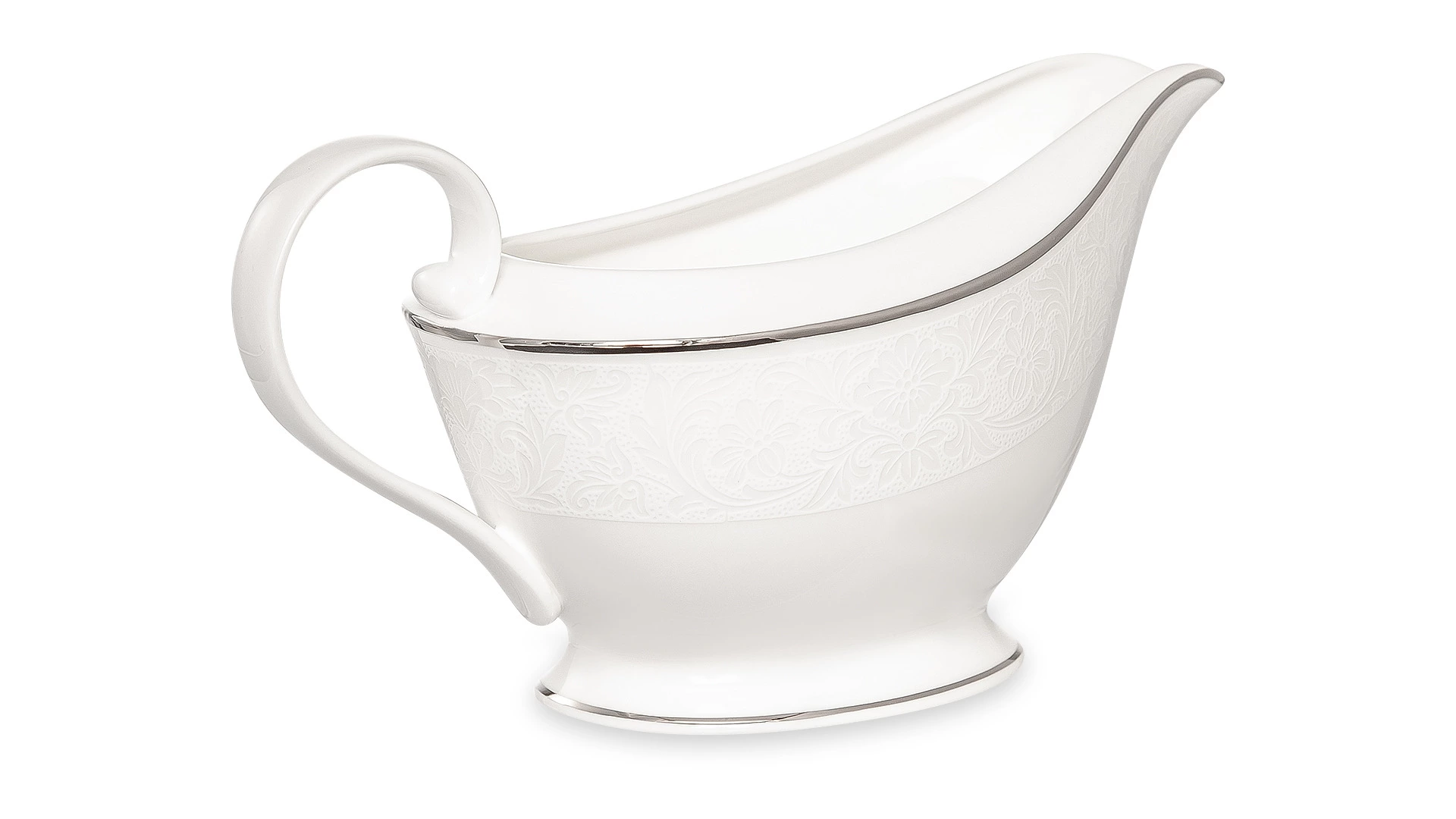 Соусник на подставке Narumi Рошель 560 мл, фарфор костяной