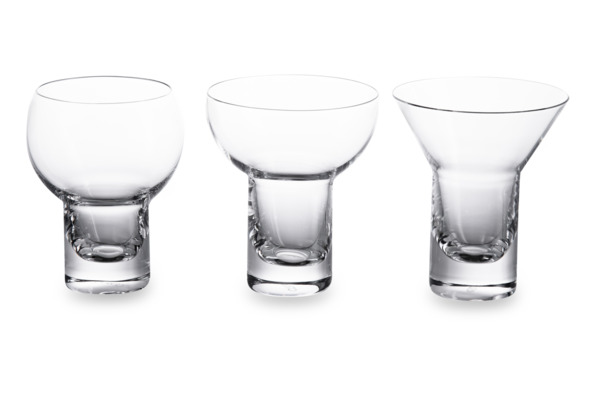 Набор бокалов для коктейлей Krosno Шейк 190 мл, 150 мл, 200 мл, 3 шт, стекло