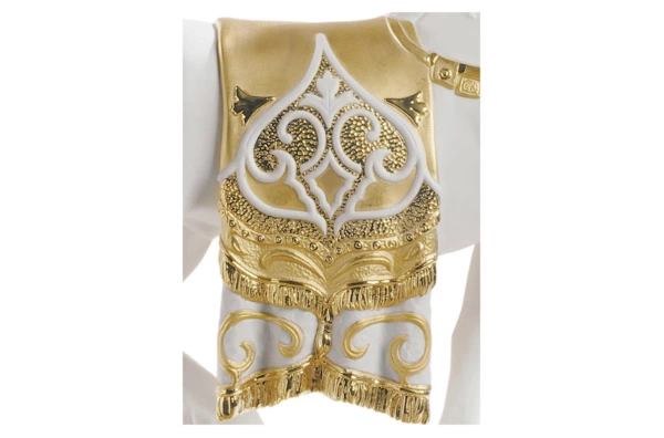 Фигурка Lladro Дворцовый конь Ре-Деко 40x42 см, фарфор, белый, золотой