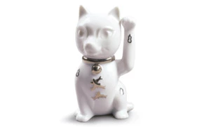 Фигурка Lladro Кот Манеки Неко Ре-Деко 6х10 см, фарфор