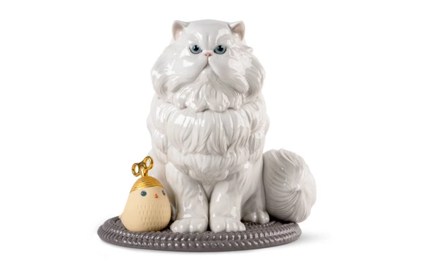 Фигурка Lladro Персидский кот 26х25х26 см, фарфор