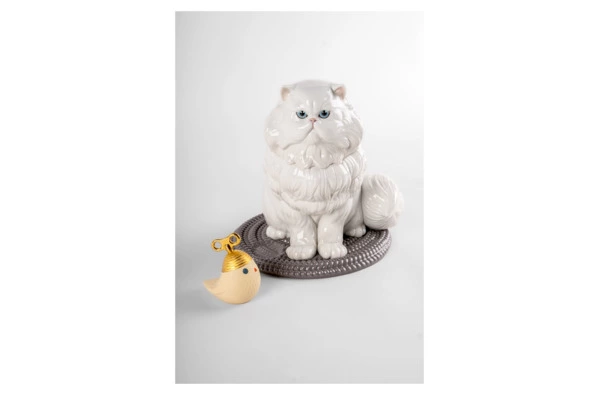 Фигурка Lladro Персидский кот 26х25х26 см, фарфор