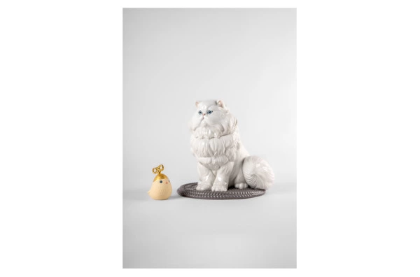 Фигурка Lladro Персидский кот 26х25х26 см, фарфор