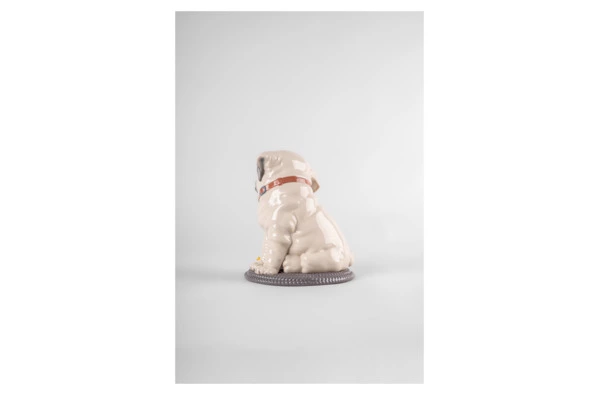 Фигурка Lladro Щенок мопса 24х20х20 см, фарфор