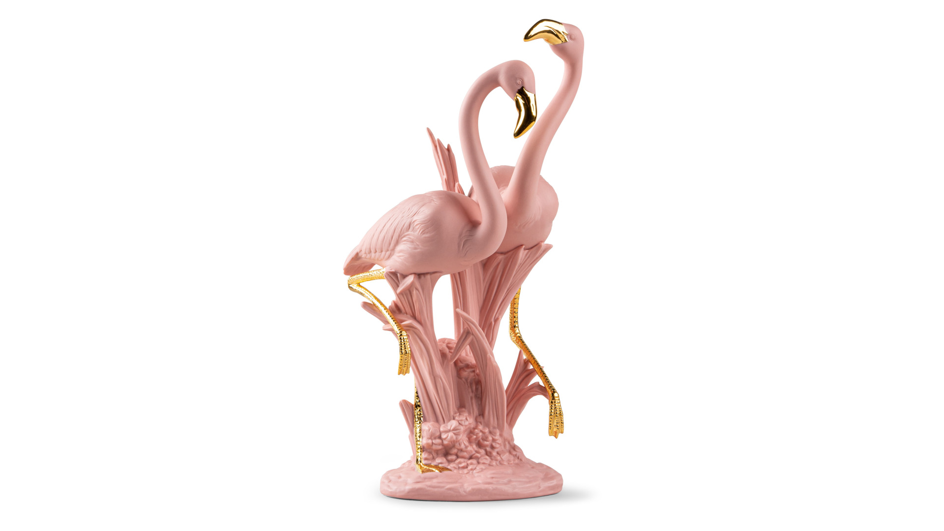 Фигурка Lladro Розовый фламинго 33х15х17 см, фарфор