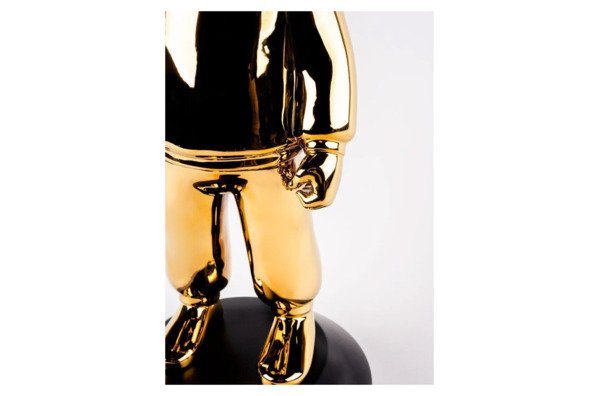Фигурка Lladro Гость золотой, большой 19х52 см, фарфор