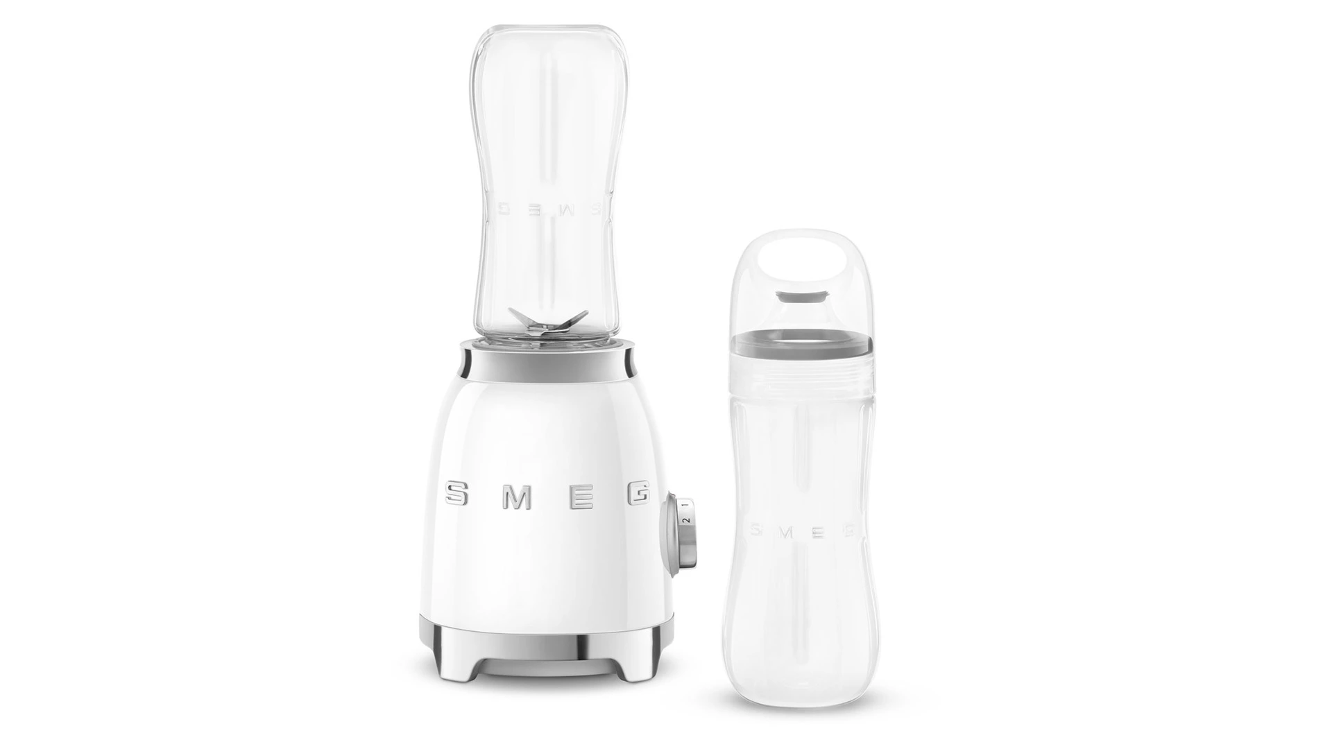 Блендер мини стационарный SMEG PBF01WHEU 300 Вт, 2 бутылки, белый