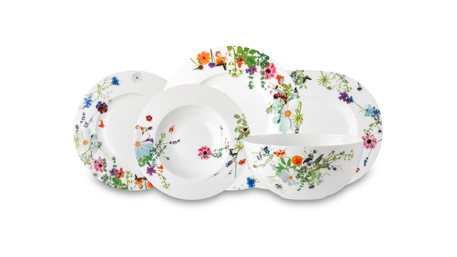 Сервиз столовый Rosenthal Горный воздух на 6 персон 20 предметов, фарфор костяной