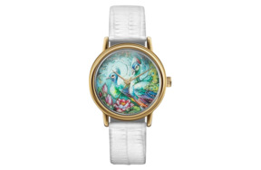 Часы наручные Palekh Watch Павлин, цинковый сплав, художник Чибисова, п/к