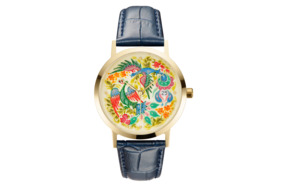 Часы наручные Palekh Watch Райские птицы, нержавеющая сталь, художник Смирнов, п/к