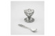 Набор для завтрака Аргента Листопад Classic, подставка под яйцо и ложка кофейная 66,08г, серебро 925