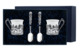 Набор кофейный в футляре АргентА Роза 178,01 г, 4 предмета, серебро 925