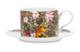 Чашка чайная с блюдцем Mix&Match Home Майя, фарфор