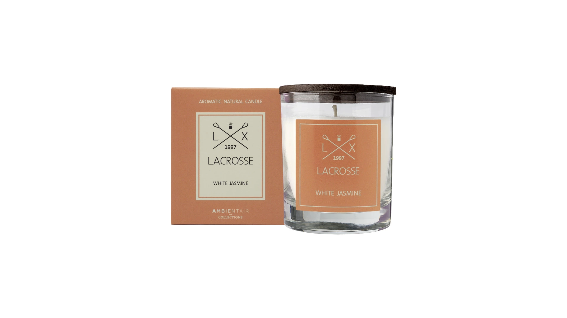 Свеча ароматическая Ambientair Lacrosse Белый жасмин 40 ч
