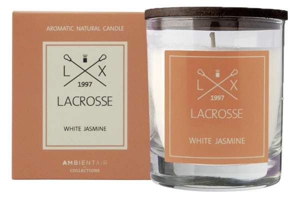 Свеча ароматическая Ambientair Lacrosse Белый жасмин 40 ч