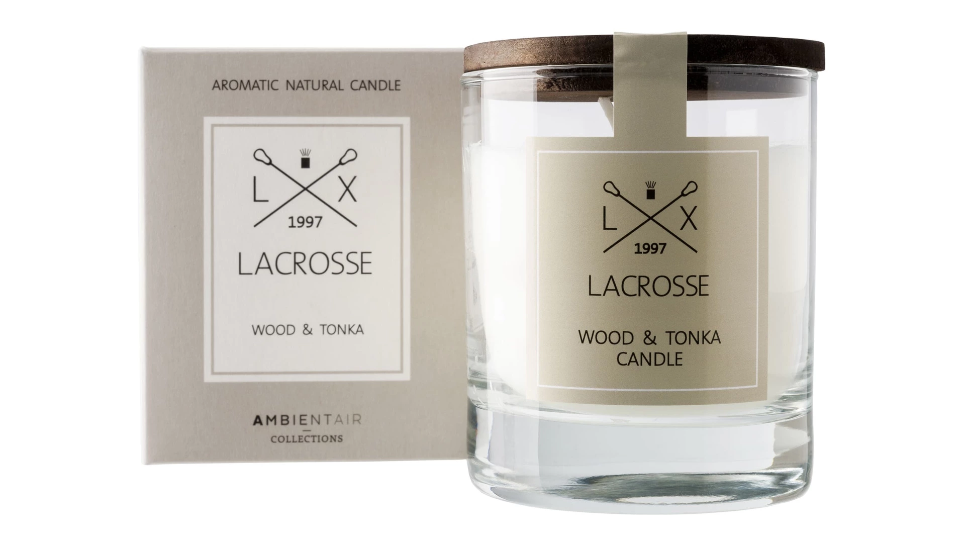 Свеча ароматическая Ambientair Lacrosse Дерево и тонка 40 ч