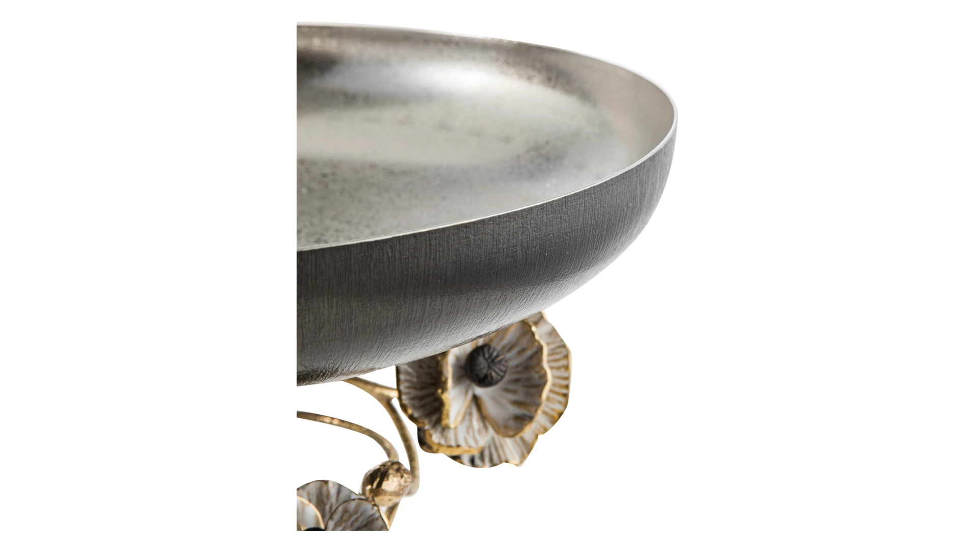 Чаша на ножке Michael Aram Анемоны 30 см, h16 см, сталь нержавеющая