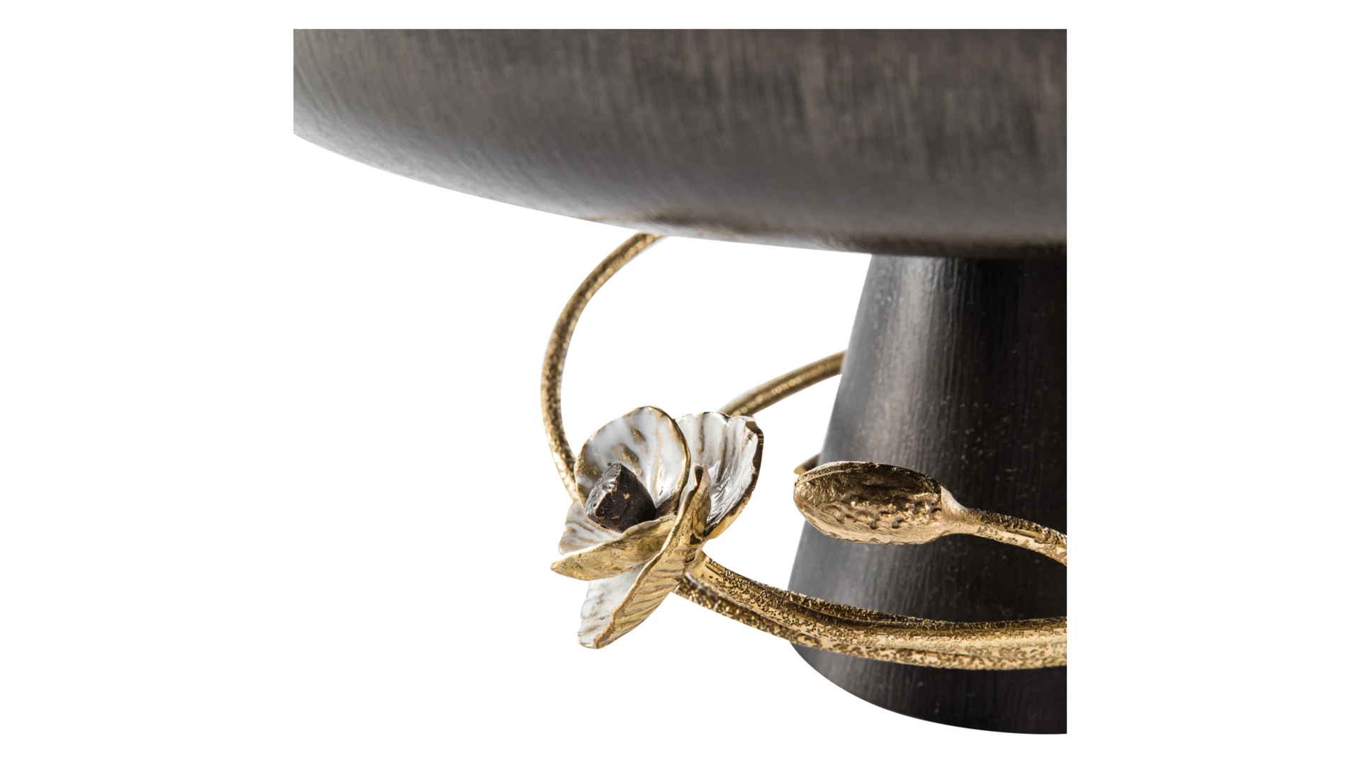 Чаша на ножке Michael Aram Анемоны 30 см, h16 см, сталь нержавеющая