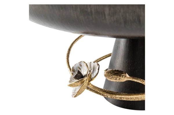 Чаша на ножке Michael Aram Анемоны 30 см, h16 см, сталь нержавеющая