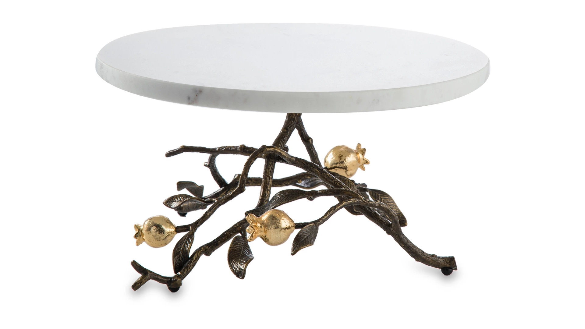 Блюдо для торта на ножке Michael Aram Гранат 28 см, мрамор