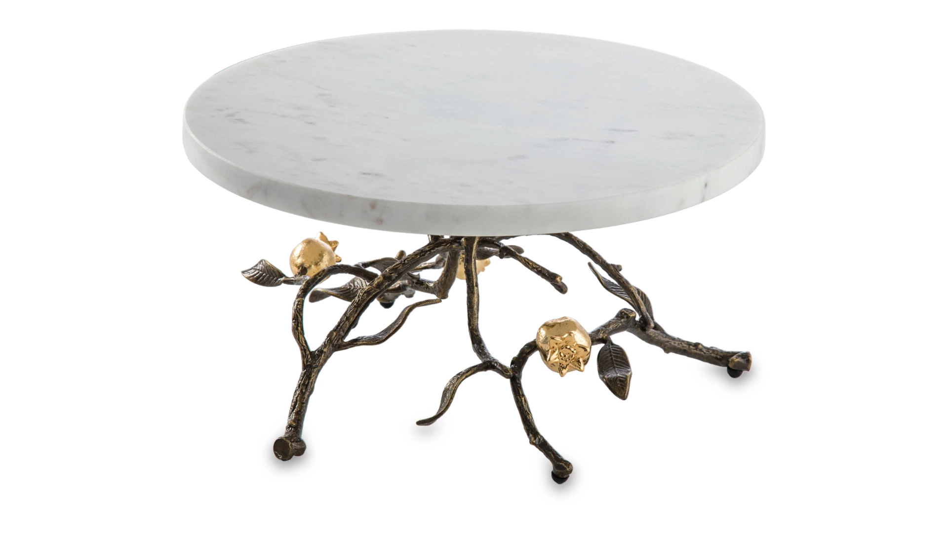 Блюдо для торта на ножке Michael Aram Гранат 28 см, мрамор